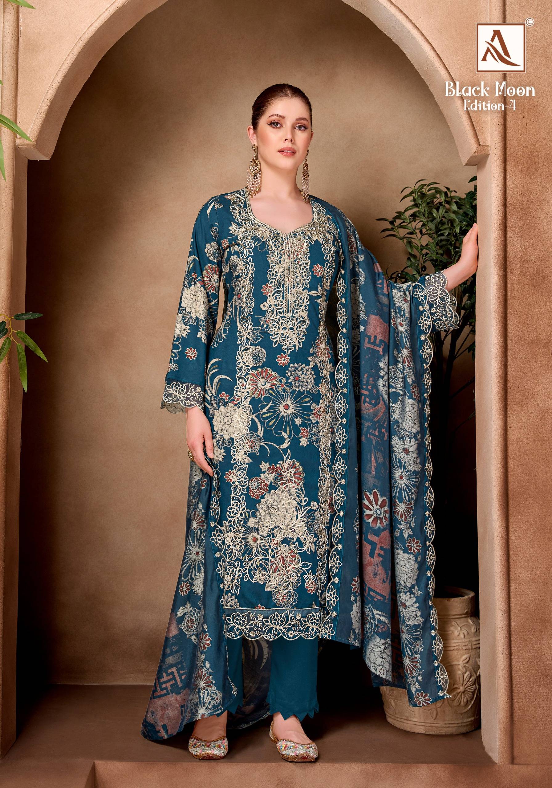 BLACK MOON-4 By Alok Suit 3019-1124-01 to 3019-1124-06 Series Beautiful Pakistani Suits Colorful Stylish Fancy Viscose Reyon Dresses At Wholesale Price